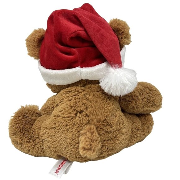 Aurora My First Christmas Teddy Bear Plush Holiday Embroidered Eyes - Picture 3 of 8